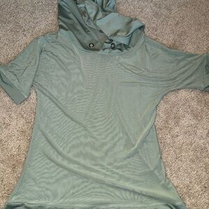 Women's Green Hooded Top